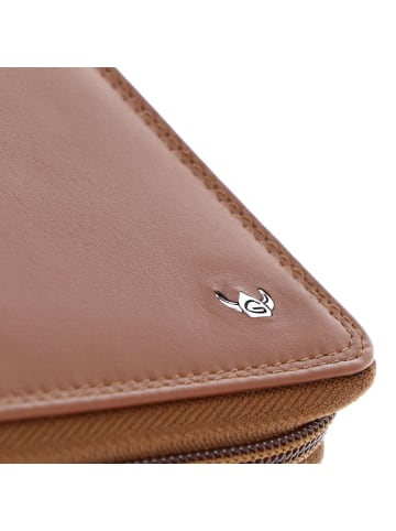 Golden Head Polo Geldbörse RFID Schutz Leder 21.5 cm in cognac