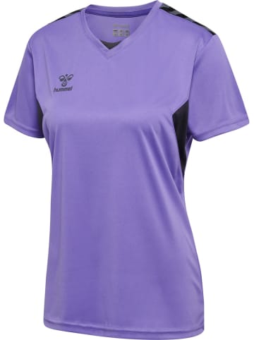 Hummel T-Shirt "Hmlauthentic Pl Jersey S/S Woman" in Lila