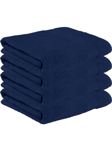 Erwin Müller Badetuch 4er-Pack Sindelfingen in dunkelblau