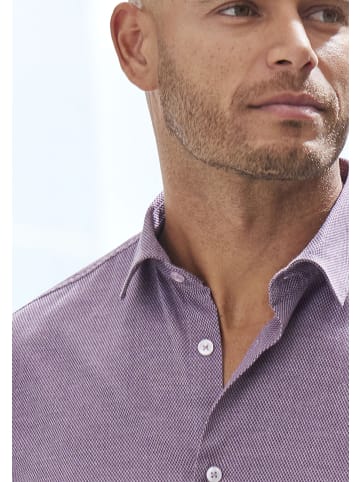 H.I.S Langarmhemd in aubergine