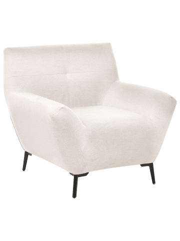 Beliani Sessel LAKENE in Weiß/Schwarz - (W) 94 x (H) 88 x (L) 88 cm