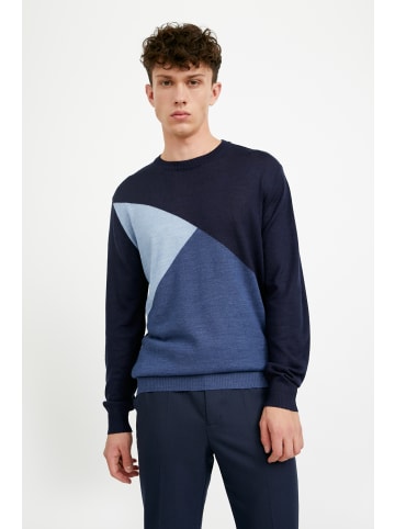 Finn Flare Pullover Color Block in dark blue