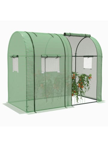 Outsunny Gewächshaus 185L x 94B x 150H cm Grün