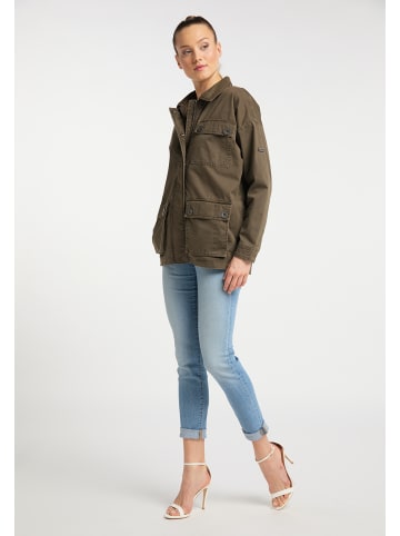 DreiMaster Vintage Damen Leichte Jacke in Militär Oliv