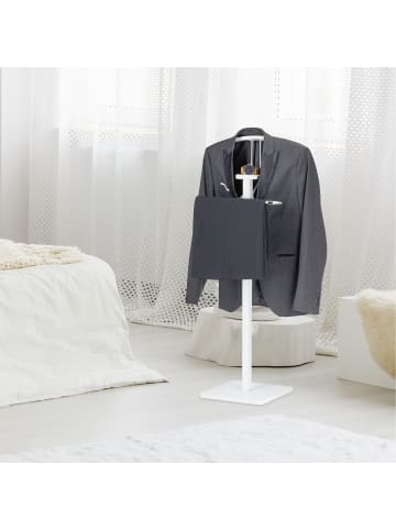 relaxdays Stummer Diener in Weiß - (B)47 x (H)109,5 x (T)30 cm