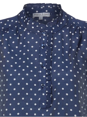 Marie Lund Bluse in marine weiß