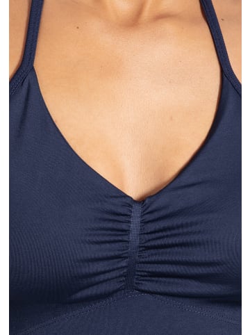 SMILODOX Crop Top Malena in Marineblau