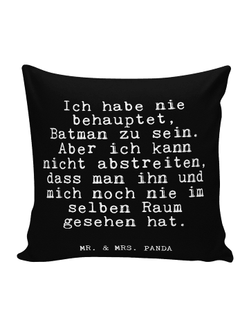 Mr. & Mrs. Panda Kopfkissen Ich habe nie behauptet,... mit Spruch in Schwarz
