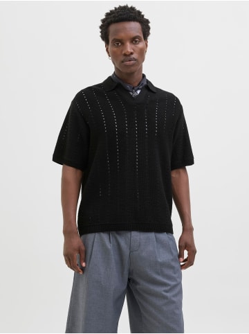 Jack & Jones Gestricktes Polo in Black