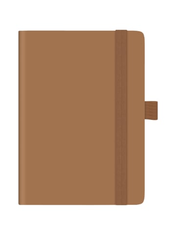 BRUNNEN Taschenkalender Kompagon 10x14cm PU-Einband braun Kalendarium 2026