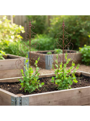 relaxdays 2 x Rankgitter in Braun - (B)40 x (H)100 cm