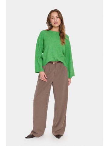 SAINT TROPEZ Strickpullover LarnaSZ Lockere Passform in Greenbriar
