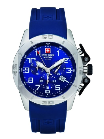 Swiss Alpine Military by Grovana Schweizer Uhr 7063 in blau