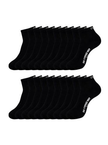 One Strange Rock 10 Paar Quarter Socken in Schwarz