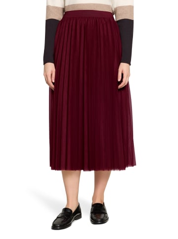 BETTY & CO Midirock mit Plissee in Fall Burgundy