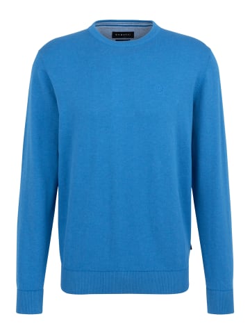 Bugatti Pullover Rundhals in blau