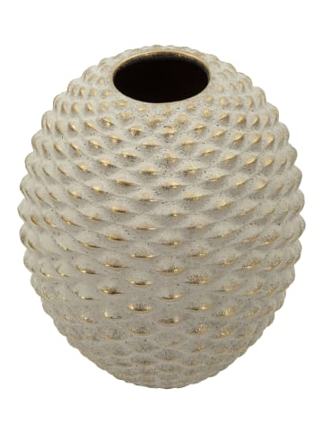 Mauro Ferretti Beige Keramikvase Ø 23,5 x 28,5 cm