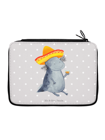Mr. & Mrs. Panda Bleistiftetui Axolotl Tequila ohne Spruch in Grau Pastell