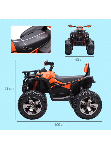 HOMCOM 12V 10Ah Kinder Quad 3-5 Jahre Orange