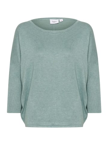 SAINT TROPEZ Strickpullover A2561, Casual fit in Blue Surf Melange
