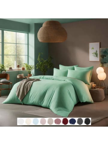Carpe Sonno Interlock Jersey Bettwäsche 135x200 155x220 in Grün