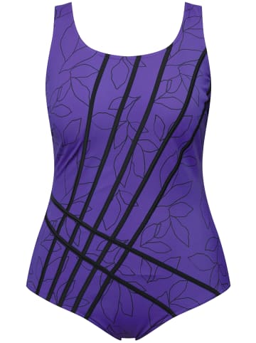 Ulla Popken Badeanzug in lila