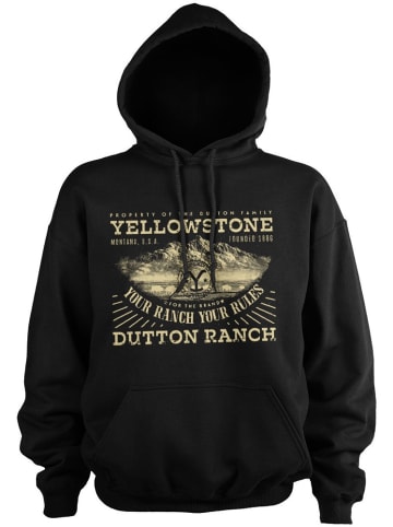 yellowstone Hoodie in Schwarz