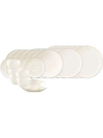 Seltmann Weiden 30er Set Kombiservice Savona Grey Line in creme