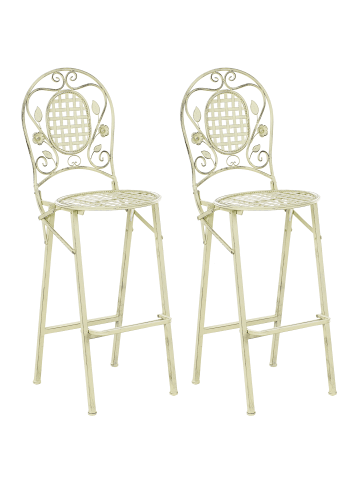 Beliani 2er-Set Barhocker BIVIO in Grün