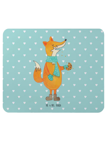 Mr. & Mrs. Panda Mouse Pad Fuchs Keks ohne Spruch in Türkis Pastell