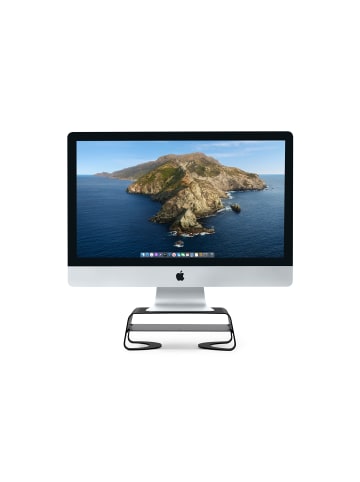 Twelve south Desktop Monitor Stand für iMac, Curve Riser in Schwarz