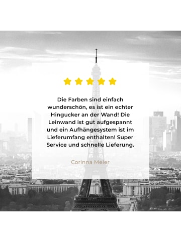 MuchoWow Leinwand bilder Eiffelturm (BxH)