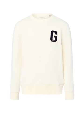 Gant Sweatshirt G Badge in ecru