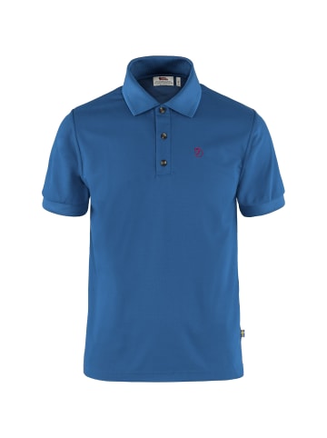 FJÄLLRÄVEN Poloshirt Crowley Piqué in Azurblau