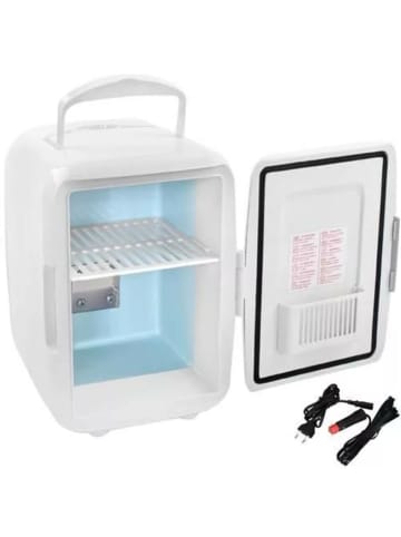 COFI 1453 Tragbarer Mini-Kühlschrank Kühl- Heizfunktion, 4L Kapazität in Weiß