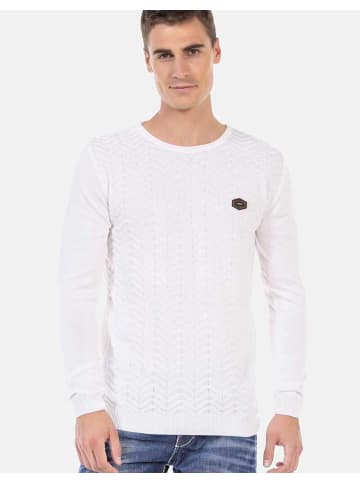 Cipo & Baxx Pullover in WHITE
