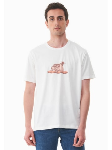 Organication T-Shirt "MOR17830" in Cremeweiß