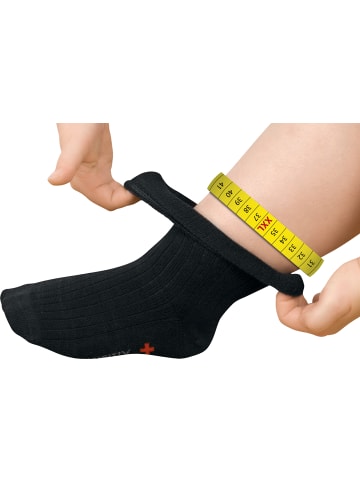FußGut Unisex-Big-Sensitiv Socken 1 Paar in schwarz