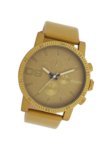 Oozoo Analog-Armbanduhr Oozoo Timepieces olive, grün extra groß (ca. 48mm)