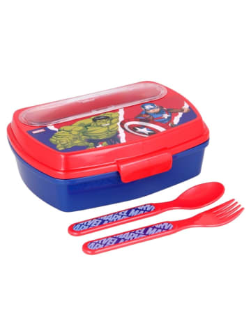 Stor Avengers Kinder Lunchset aus Brotdose, Gabel & Löffel 3-teiliges 3 Jahre