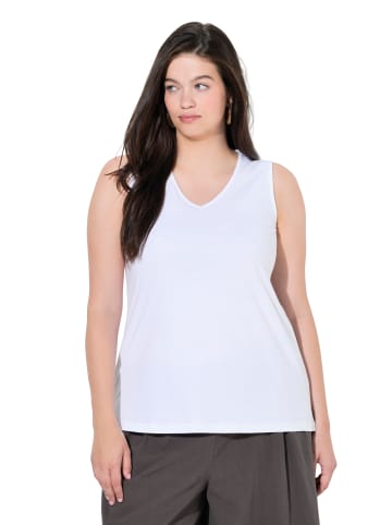 Ulla Popken Strick-Top in schneeweiß