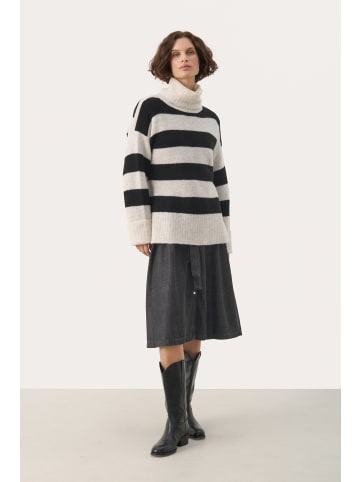 PART TWO Strickpullover LeahsPW in Black Stripe
