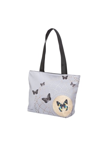 Goebel Shopper " Joanna Charlotte - Grey Butterflies " in grau