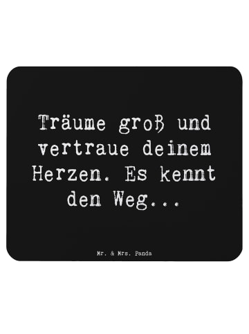 Mr. & Mrs. Panda Mouse Pad Spruch Herzen Vertrauen mit Spruch in Schwarz