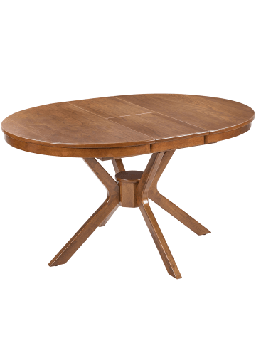 Beliani Runder Tisch TYMIS in Braun - (W) 107 x (H) 76 x (L) 107 cm