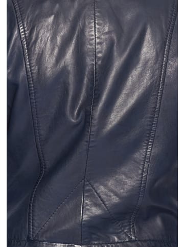 Maze Lederjacke in navy