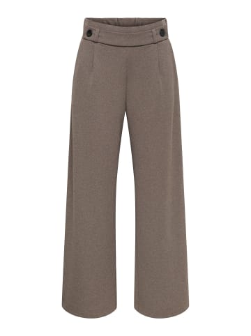 JDY Hose mit weitem Beinschnitt in Chocolate Brown Melange