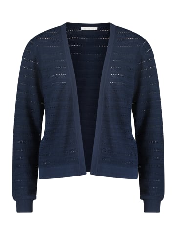 BETTY & CO Strick-Cardigan mit V-Ausschnitt in Navy Blue