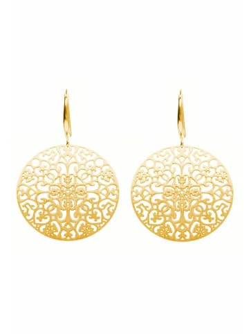 Gemshine Ohrringe Mandala Kreis in gold coloured