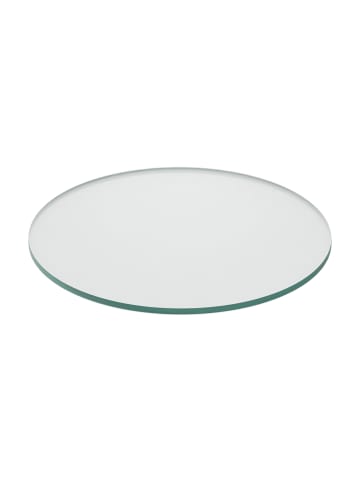 relaxdays Glasplatte in Transparent - 30 cm